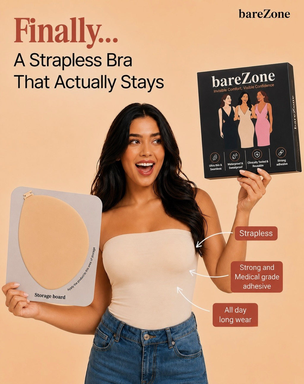 Round Adhesive Bra
