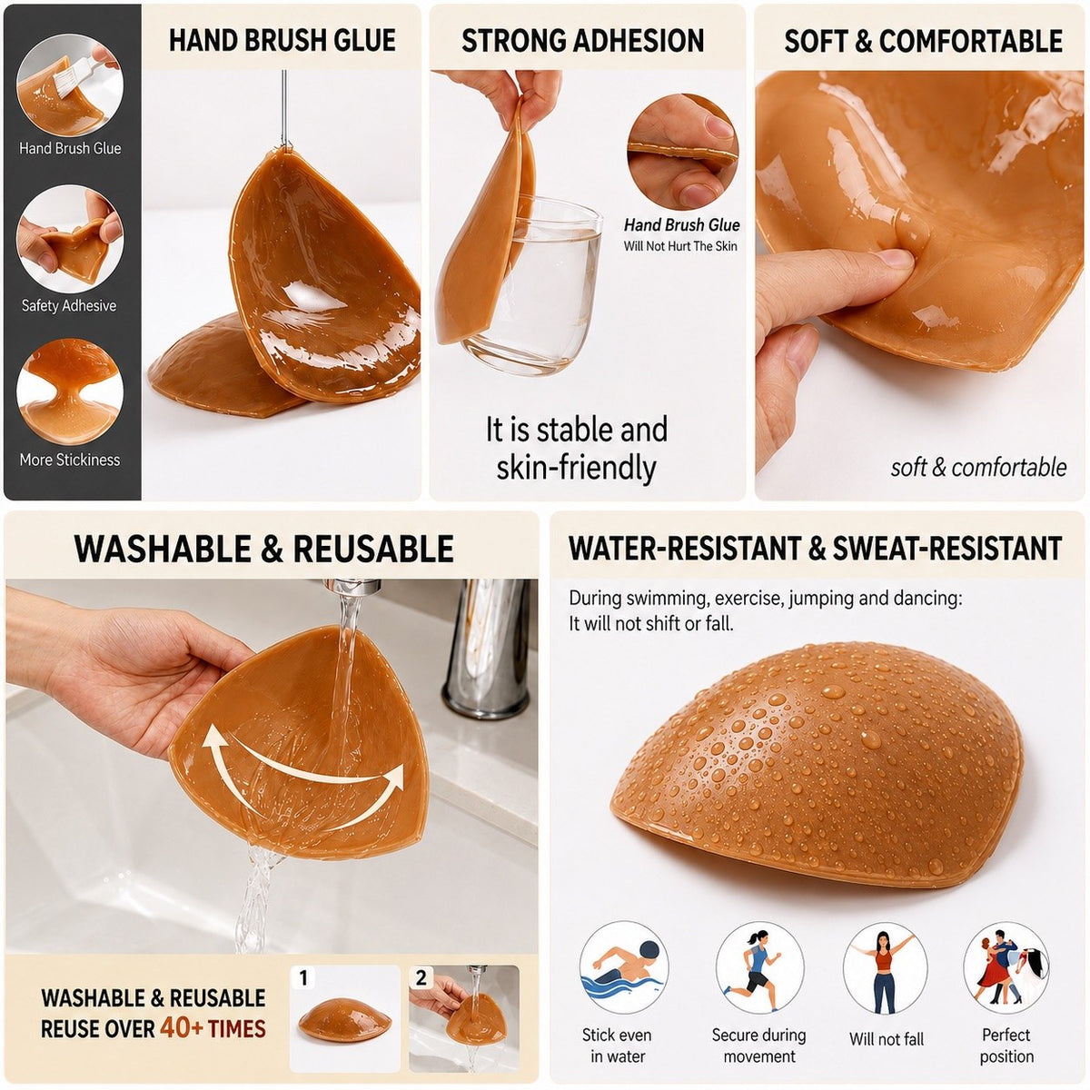 Breast Pads - Two-Side Sticky
