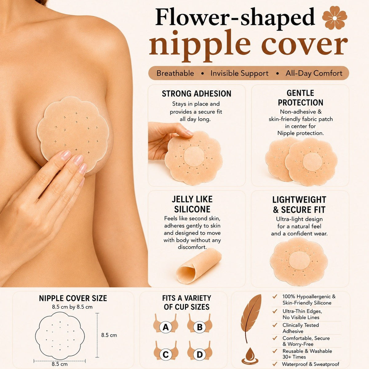 Flower Nipple Covers