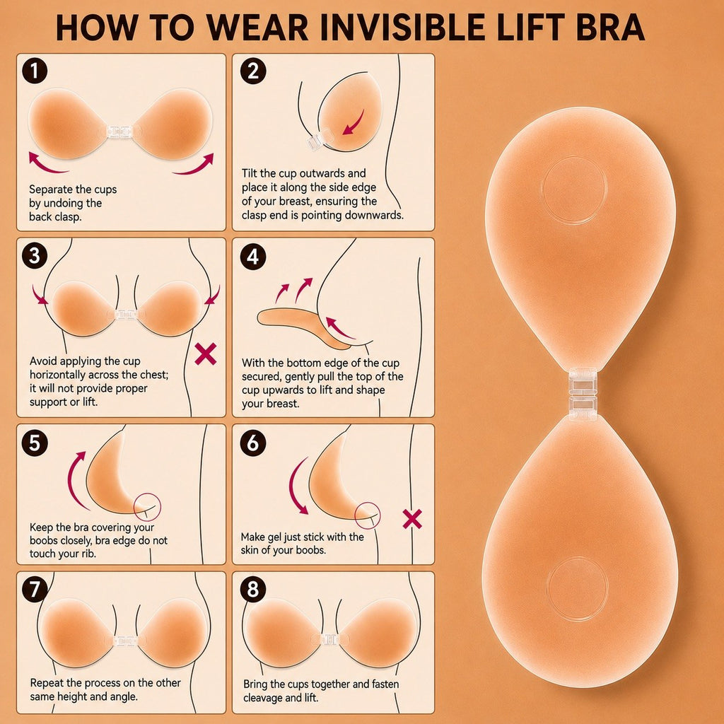 Silicone Bra - Glue-Free Center