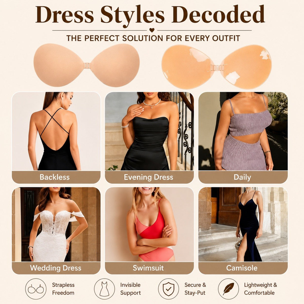 Round Adhesive Bra
