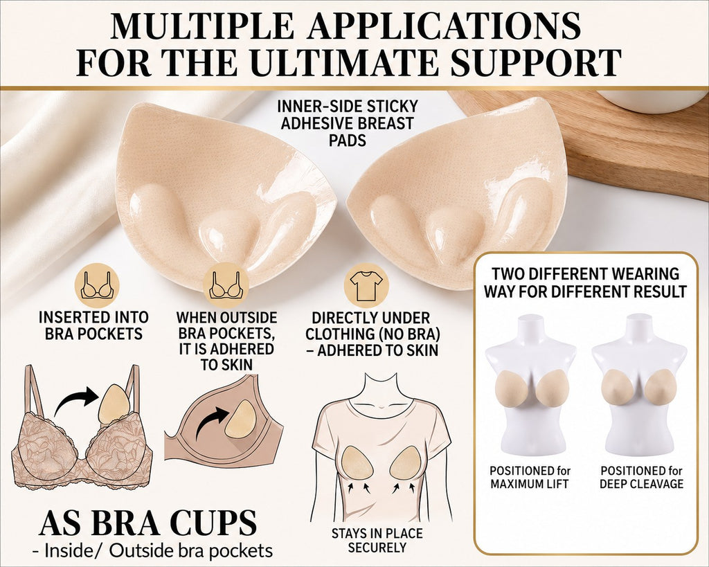 Breast Pads - One-Side Sticky