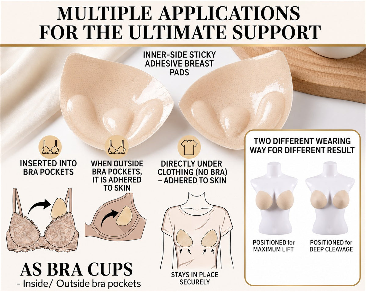 Breast Pads - One-Side Sticky