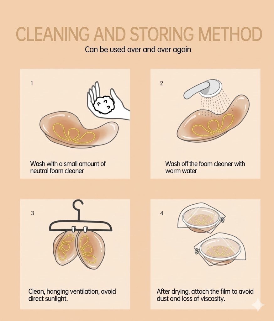 Breast Pads - One-Side Sticky