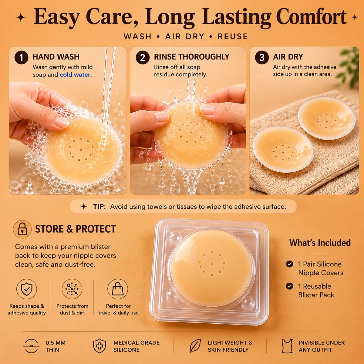 Round Nipple Covers