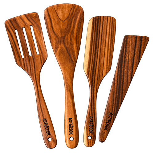 4-Piece Teak Spatula Set