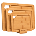 3-Piece Bamboo Cutting Board Set