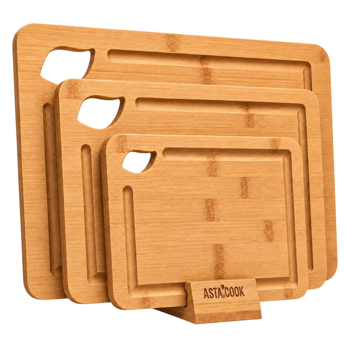 3-Piece Bamboo Cutting Board Set