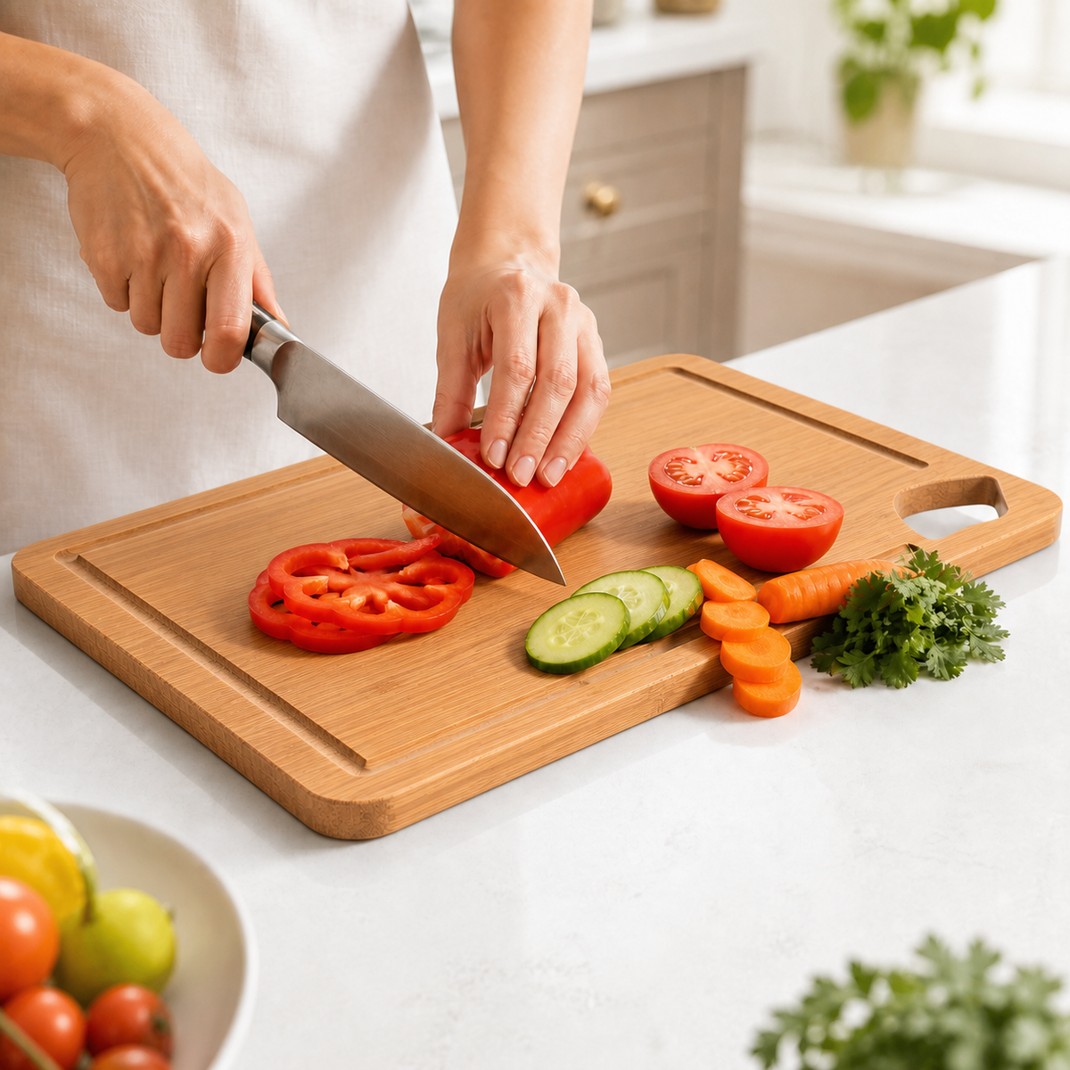 3-Piece Bamboo Cutting Board Set