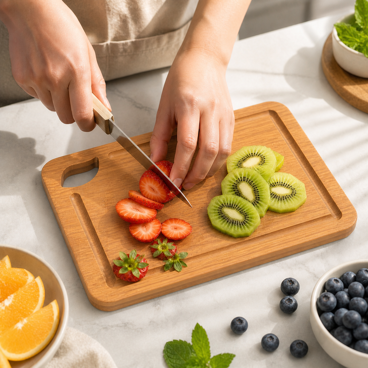3-Piece Bamboo Cutting Board Set