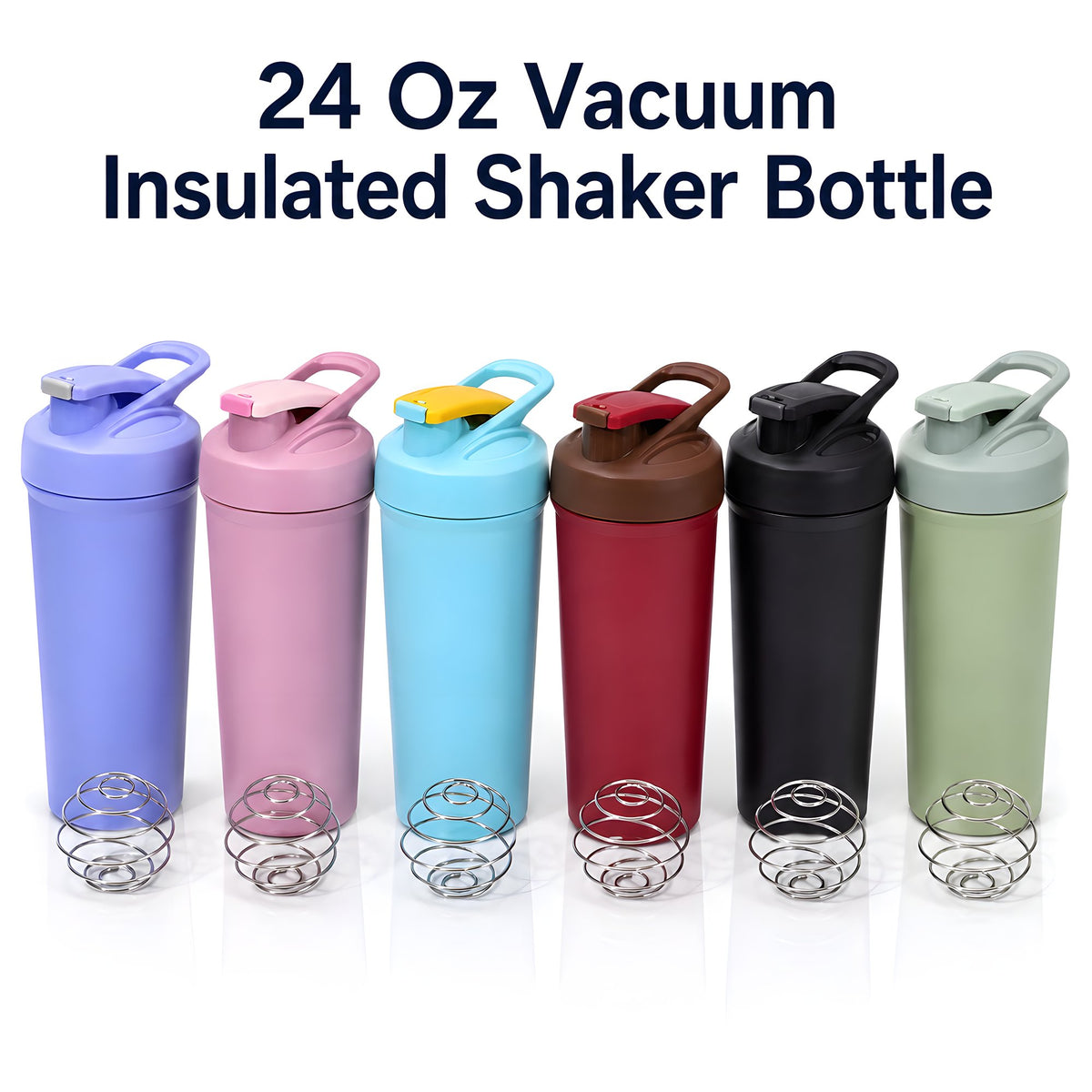 Insulated Shaker Bottle in six colors